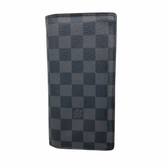 Louis Vuitton Damier Graphite Portefeuille Brazza Long Wallet N62665 Black  Men' - Picture 1 of 16